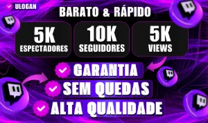 Twitch Seguidores ( 75% OFF) - Redes Sociais