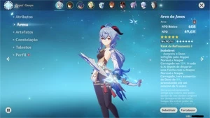 Conta Genshin Impact AR56 c/ Tier SS+ personagens 5*.