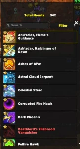 23k Anchievements - Anur'elos-  542 mounts -Valor negociavel