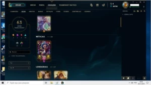conta lol platina todos os campeões 63 skins - League of Legends