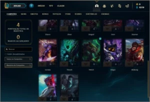 Conta bronze 1 BARATA com 1 skin e 22 champs - League of Legends LOL