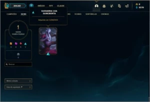 Conta bronze 1 BARATA com 1 skin e 22 champs - League of Legends LOL