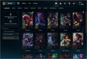 Conta bronze 1 BARATA com 1 skin e 22 champs - League of Legends LOL