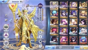 Conta Saint Seiya Awakening Servidor A1 LVL 61 SSA