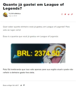 Conta do LoL, LVL 473, +300 Skins Full Acesso - League of Legends