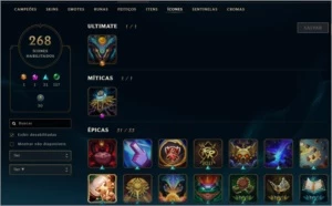 Conta Super Rara COMPLETA !!! - League of Legends LOL