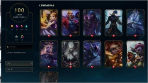 Conta Completa Gold IV 120 champs +100 skins - League of Legends LOL