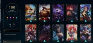 Conta Completa Gold IV 120 champs +100 skins - League of Legends LOL