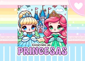 Arquivo Digital Livro de colorir Princesas – PDF - eBooks
