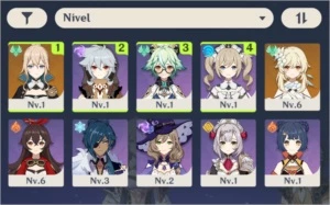 Jean + Razor + Sucrose + Barbara AR7 - Genshin Impact