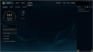 Conta de League of legends pra sair logo LOL
