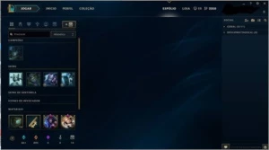 Conta de League of legends pra sair logo LOL