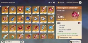 Conta genshin com 6 personagem 5 estrela R-55 - Genshin Impact