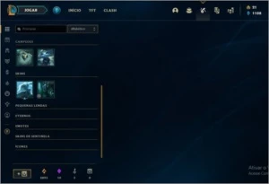 ACC LOL/ PLAT 3/ 200 SKINS(9 MÍTICAS)/10 GEMAS/ALL CHAMPS - League of Legends