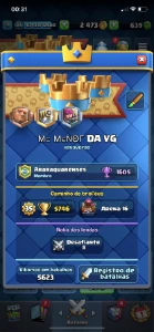 Conta arena 16 criada em 2016 - Clash Royale