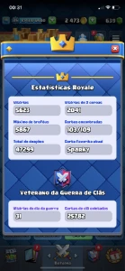 Conta arena 16 criada em 2016 - Clash Royale