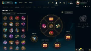 conta de lol com 95 skins - League of Legends