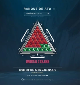 CONTA IMORTAL II, +700R$ SKINS, VARIOS PASSES E 1K de VP - Valorant