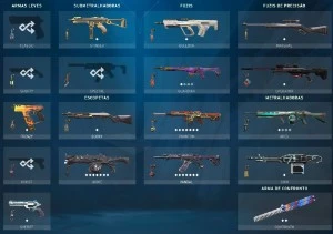CONTAS SMURFS COM SKINS - Valorant