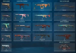 CONTAS SMURFS COM SKINS - Valorant