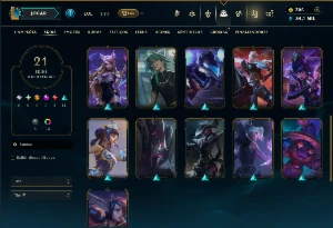 Unranked com 45 Champs e 21 Skins ( ADC / MID / JG ) - League of Legends LOL