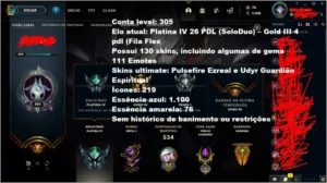 Conta league of legends LOL