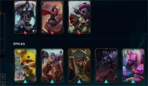 Conta com 71 CHAMPS, 37 SKINS - LVL 114 [FULL ACESSO] - League of Legends LOL