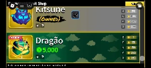 Conta com kitsune perm e portal perm - Roblox