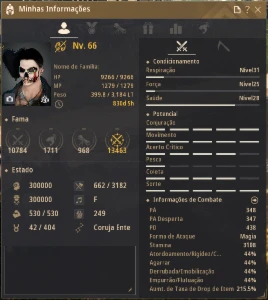 Conta BDO 786 GS 8000 R$ - Black Desert