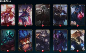 Conta de LOL com 244 skins, com email original. Esmeralda 4. - League of Legends