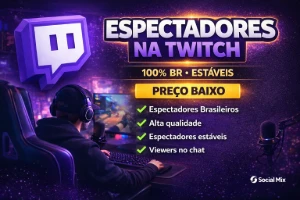 Espectadores ao Vivo na Twitch – Entrega Imediata
