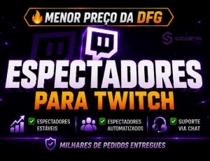 Twitch Espectadores em live – Entrega Imediata