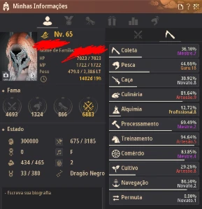 Conta Bdo 796 Gs- Witch- R$5.300,00+ Buçula ,Telescopio,mapa - Black Desert