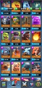 CONTA CLASH ROYALE ARENA LENDÁRIA