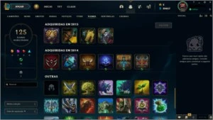 CONTA LEAGUE OF LEGENDS LEVEL 300+ UNRANKED LOL