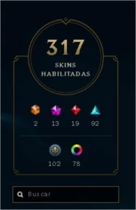 conta no lol G2 317 skins - League of Legends