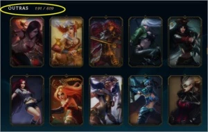 conta no lol G2 317 skins - League of Legends