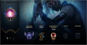 Conta diamante 3 lv 70 - League of Legends LOL