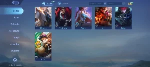 Conta Mobile Legends 36 Heróis + Glória Mítica + 22 Skins