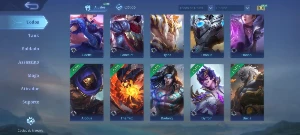 Conta Mobile Legends 36 Heróis + Glória Mítica + 22 Skins