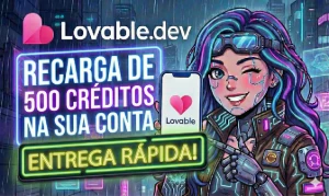Lovable IA - Recarga De 500 Créditos Na Sua Conta