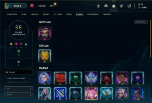 Conta Platina 3 com 35 Champs e 5 Skins + 20 Fragmentos - League of Legends LOL