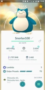 CONTA POKÉMON GO LV 38.9 INSTINCT - ULTRA RARA SUPREMA 100%