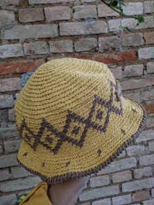 Bucket Amarelo areia - Artesanato e Personalizados