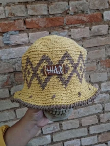 Bucket Amarelo areia - Artesanato e Personalizados