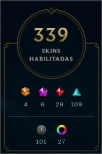 Conta lol 339 skins - League of Legends
