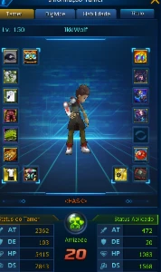 Ladmo Alphamon MIdgame Darkbrag E Susano E 147 Digimons - Digimon Masters Online