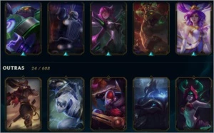 Conta lol platina 4/ Platina 2 flex 38 skins/ 58 champions - League of Legends