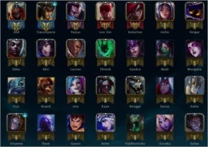 Conta lol platina 4/ Platina 2 flex 38 skins/ 58 champions - League of Legends