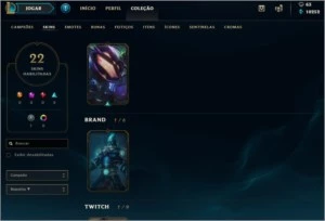 CONTA LOL TOP LEVEL - League of Legends